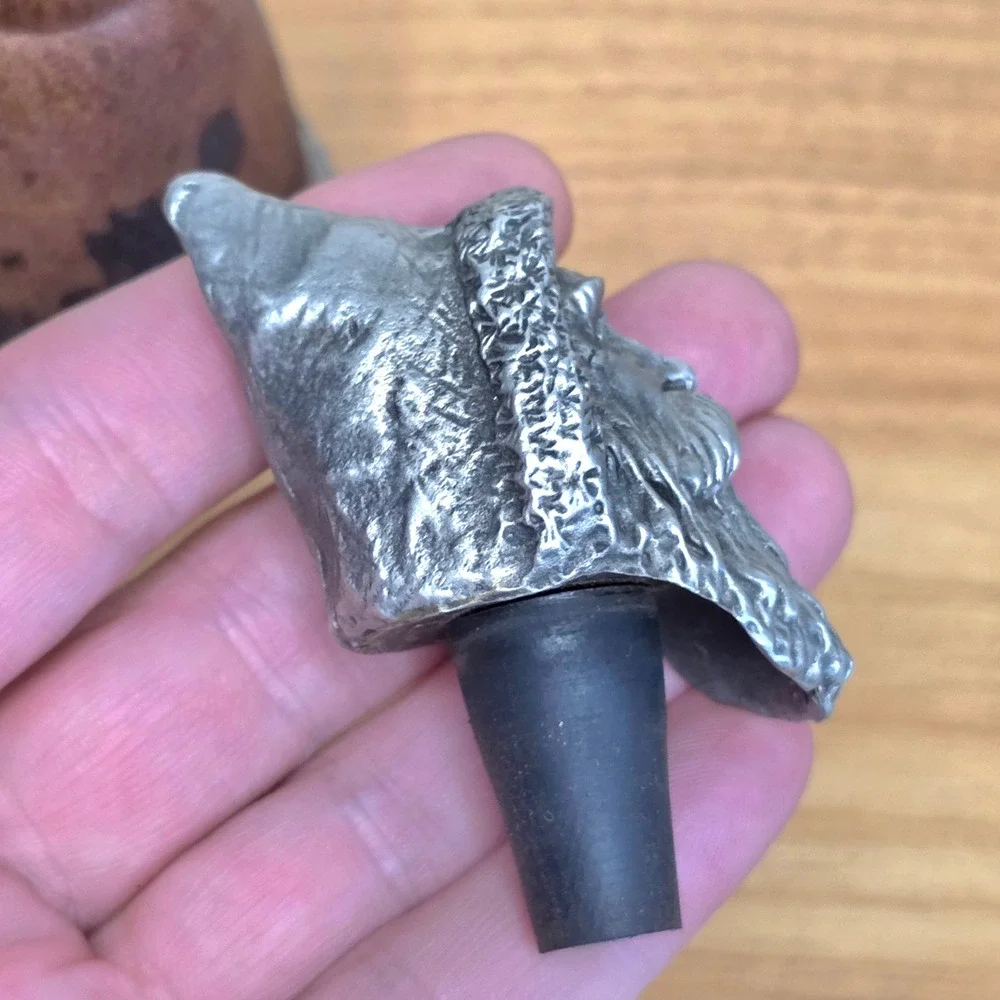 Vtg Kiefer Collectibles Pewter & Wood 